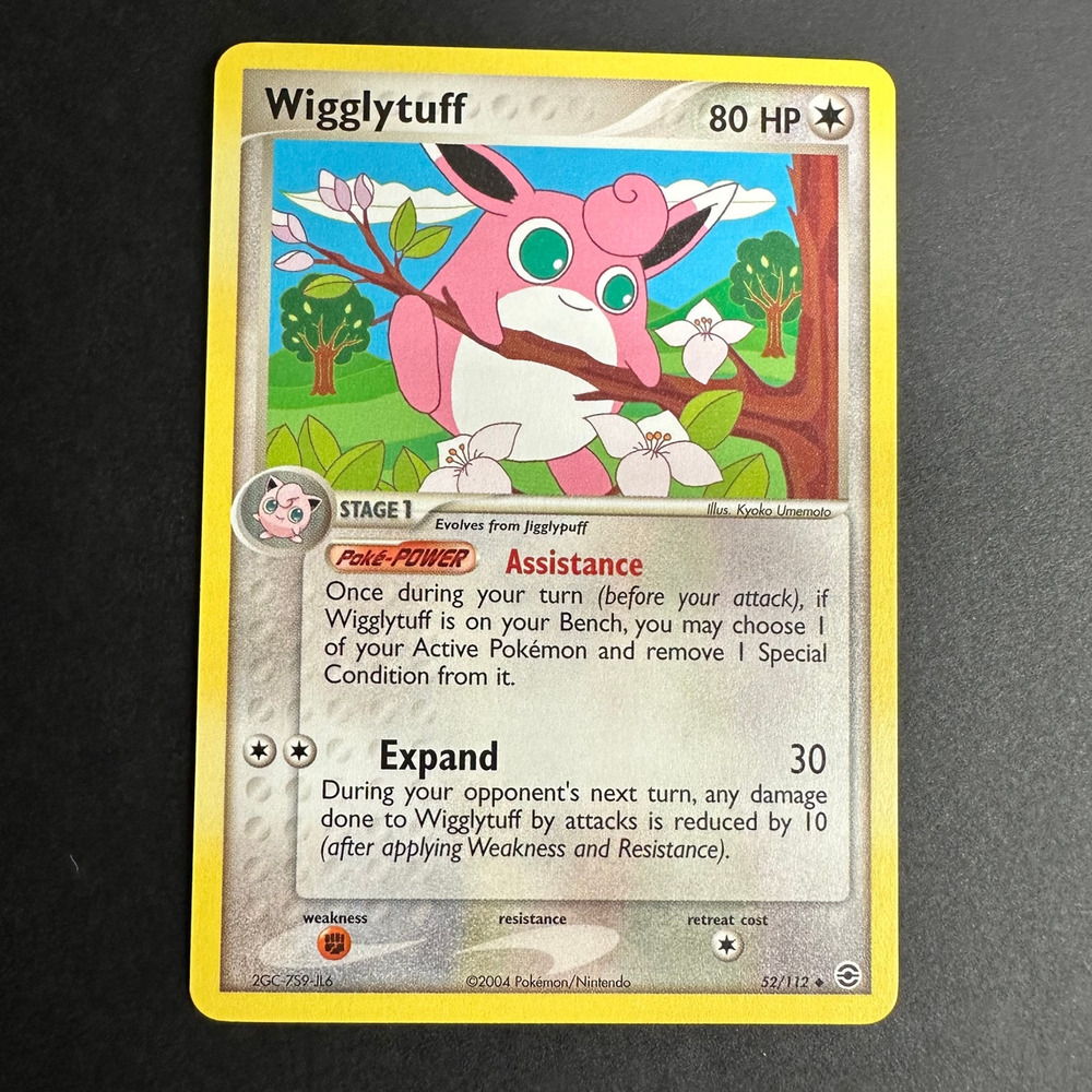 Pokemon TCG Wigglytuff EX FireRed & LeafGreen 52/112 Uncommon Normal NM